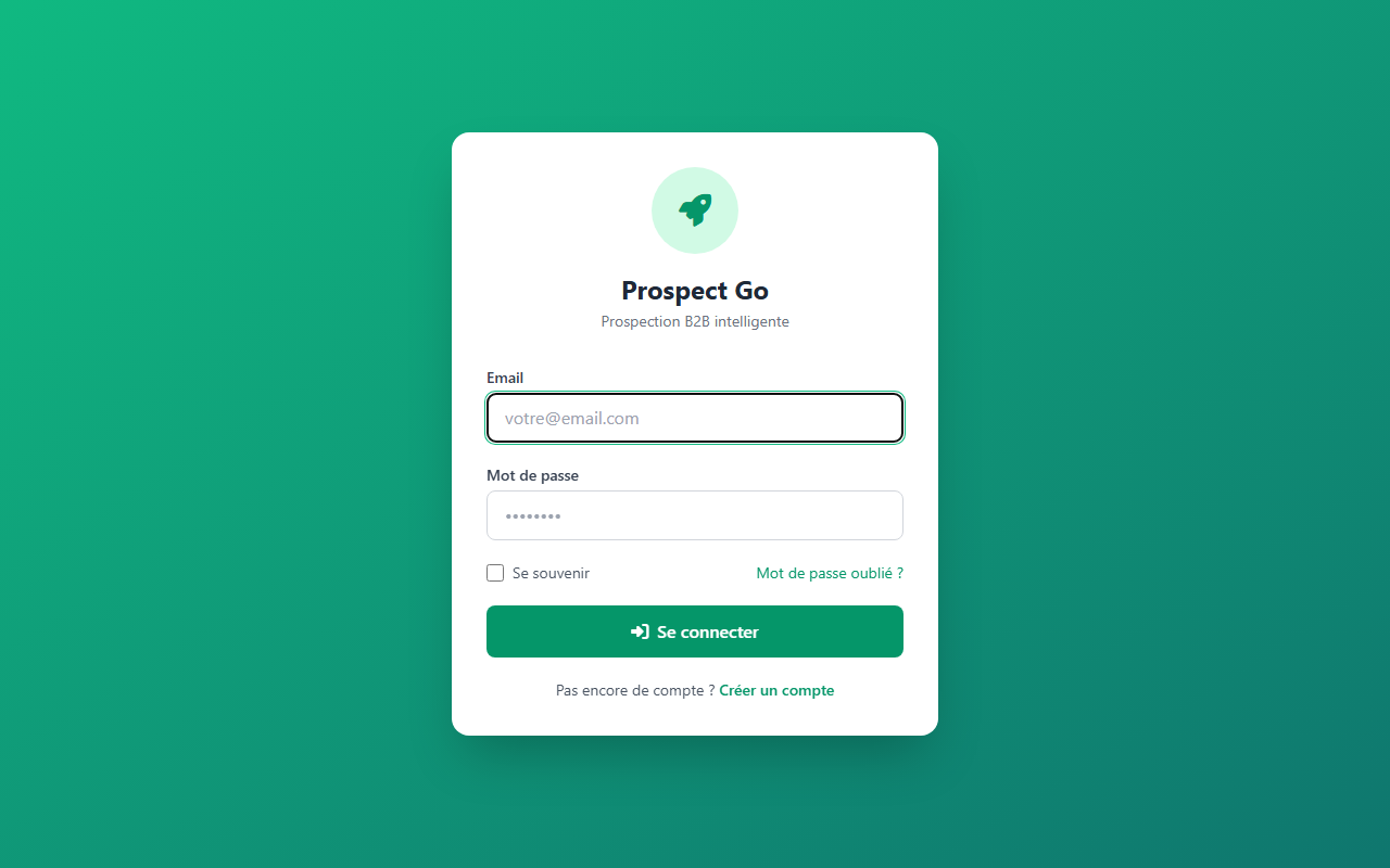 CRM prospection B2B PME Entreprise GO — pipeline commercial